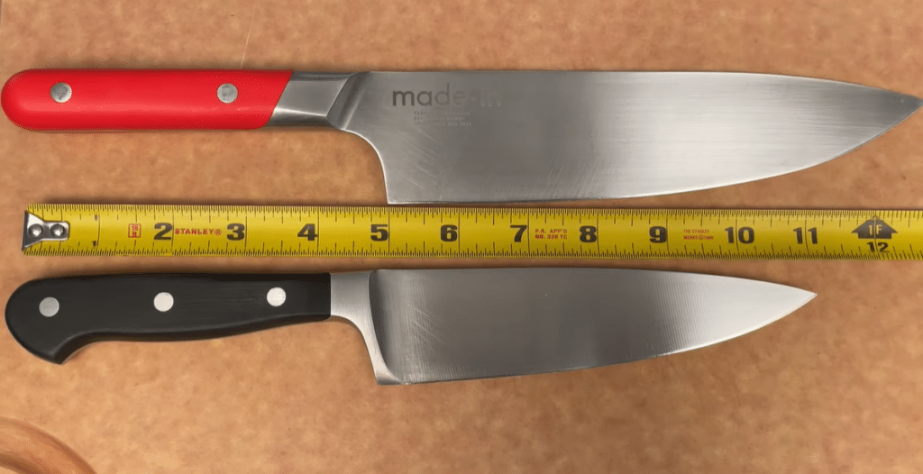 6 vs 8 inch chef knife