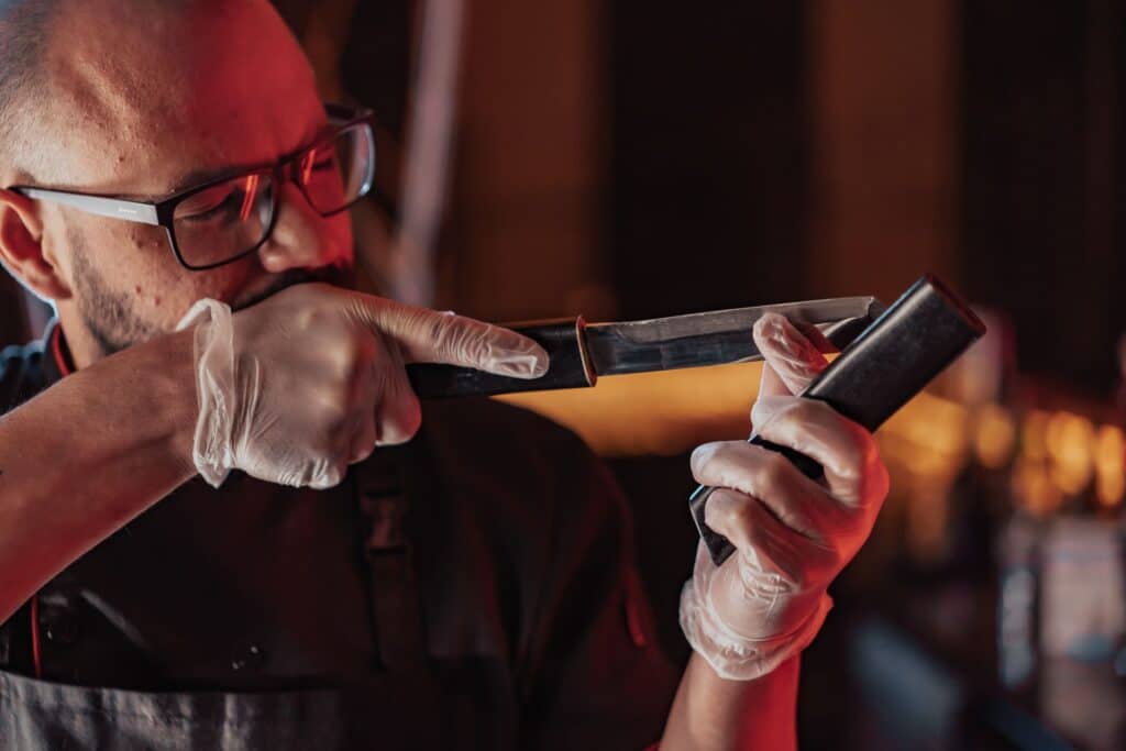 how to test knife sharpness
